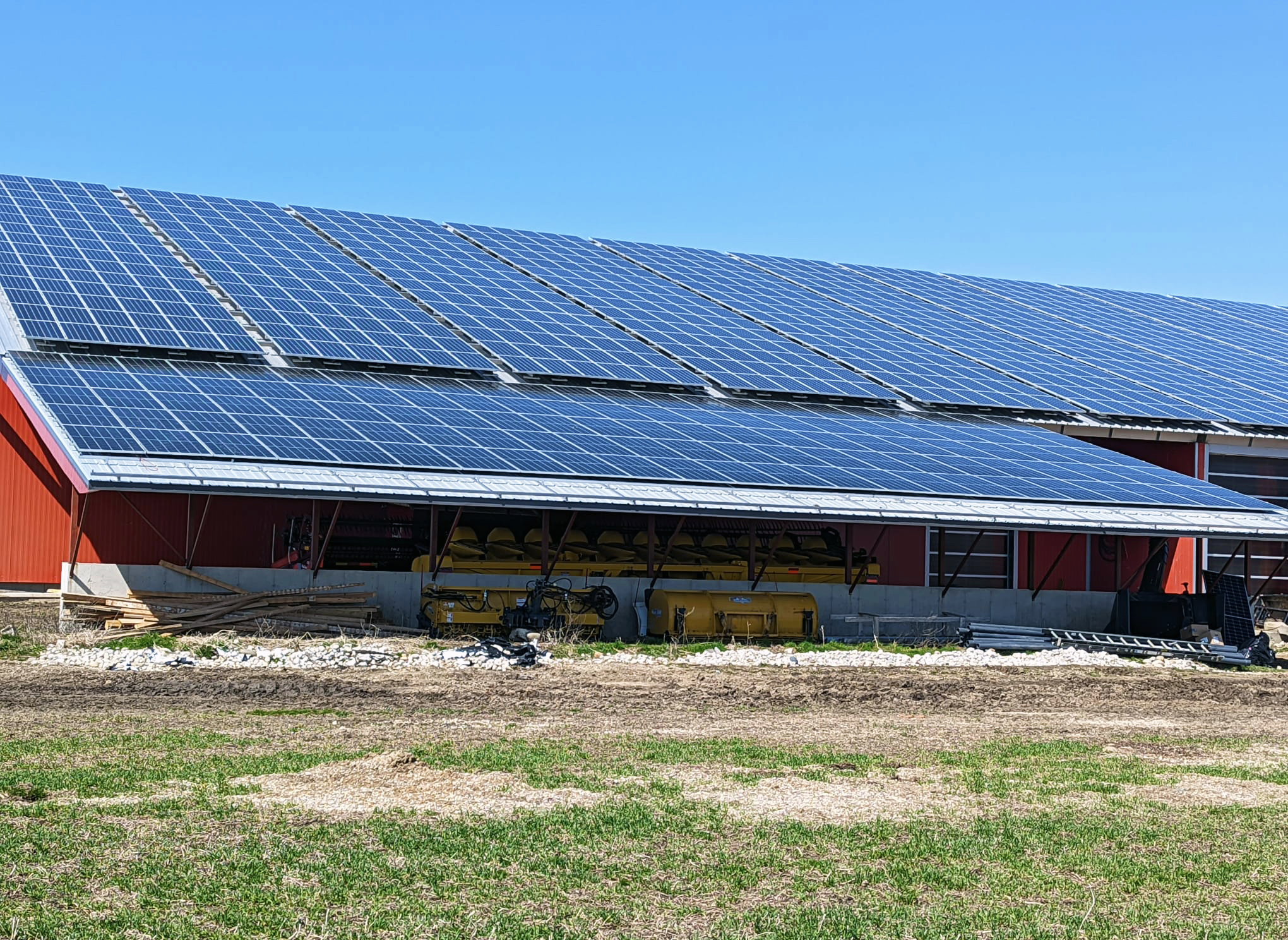 Commercial Trucking and warehouse operation solar panels, Palmerston, Ontario