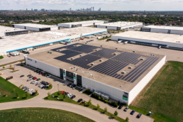Kuehne+Nagel solar panels, Missisauga, Ontario