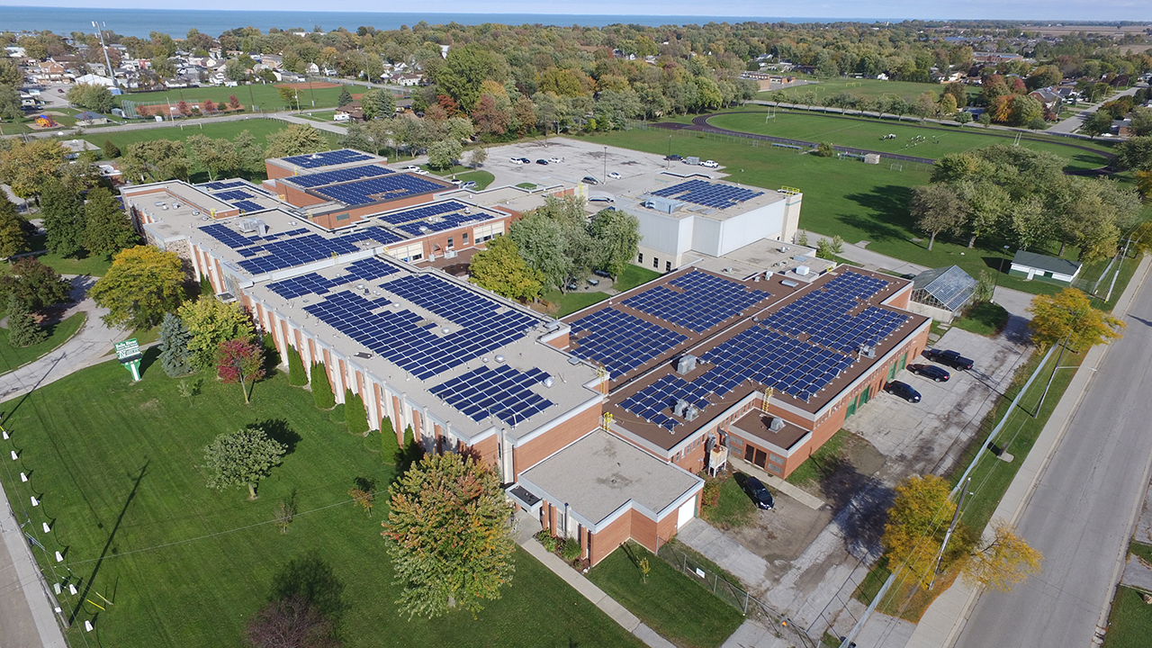 Belle River Public School solar panels, Belle River, Ontario