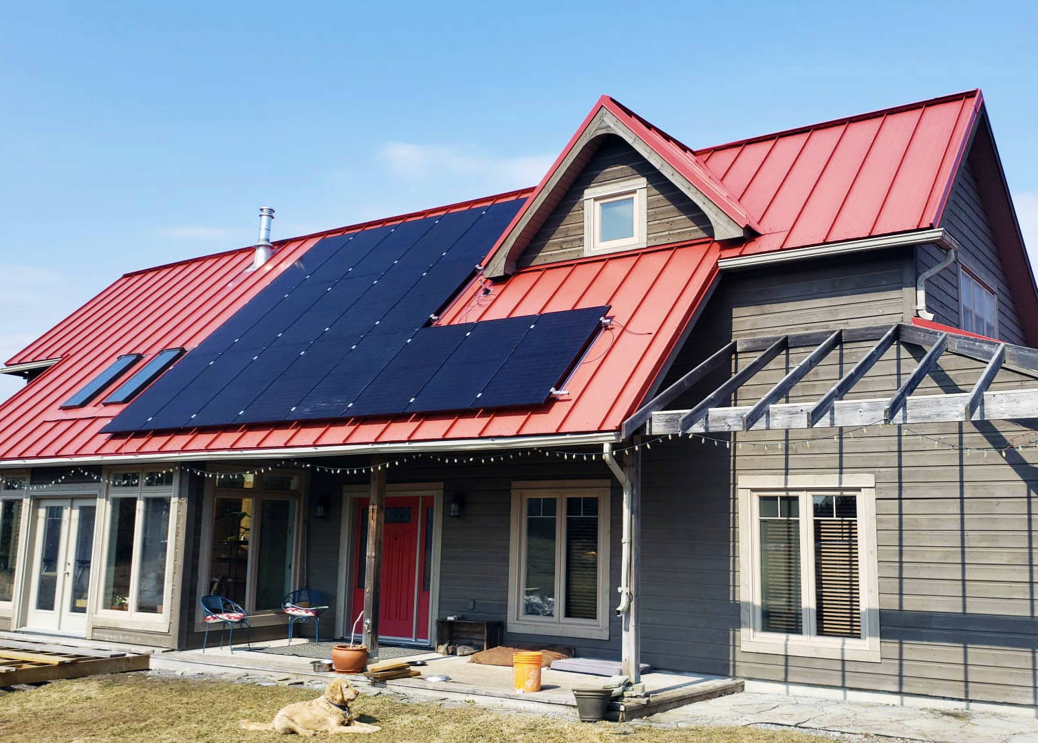 Residential solar panels, Prince Edward County, Ontario